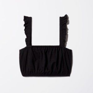 ARITZIA WILFRED FREE BLACK SLEEVELESS AMIENS TOP